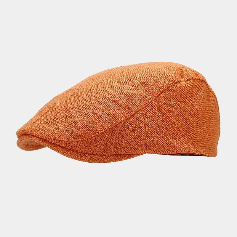 Men's Classic England Style Hat Berets Breathable Caps for Men Women Summer Autumn Flat Cap Cotton Linen Retro Beret Hats Cap