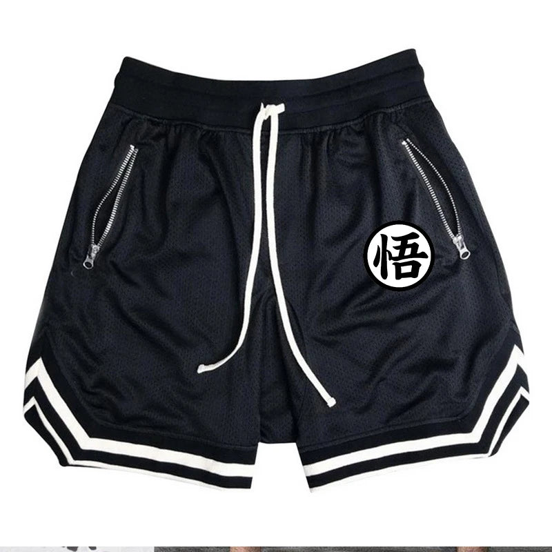 Men's Fitness Joggers Casual Breathable Short Sports Basketball Shorts Mesh Quick Dry Gym Shorts for Male Pants Summer