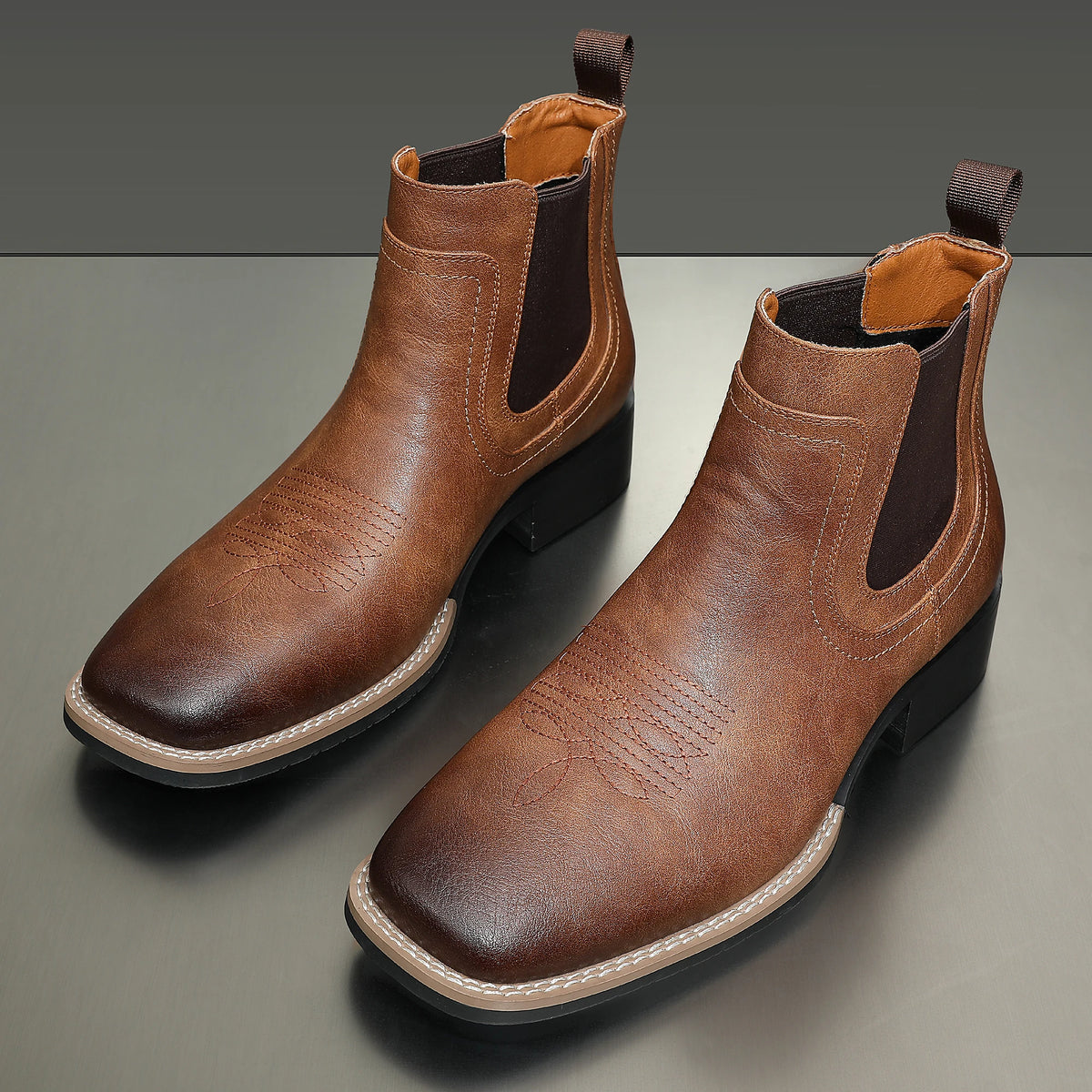 Men's Fashion Chelsea Boots in Three Colors, Comfortable and Versatile with Rubber Compound Outsole