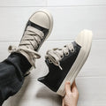 2025Men's Sneakers High Quality Leather Casual Shoes Fashion Couple Street Skate Shoes for Men Lace Up Walk Flats Zapatos Hombre