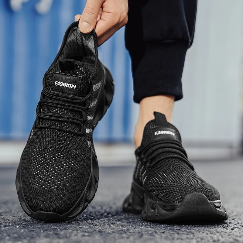 Men’s Sneakers Comfortable Breathable Platform Shoes Summer Man Running Shoes Breathable Comfortable Fashion Walking Sneakers