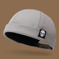 Men's and women's artistic street dance minimalist trendy hat new brimless melon skin hat Spring and Autumn landlord hat Hip