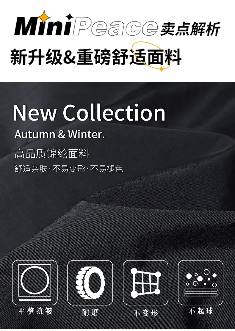 High Quality Handsome Male Jacket Spring Autumn Men's Business Casual Jacket Men Zipper Solid Color Fashion Stand Collar Coats