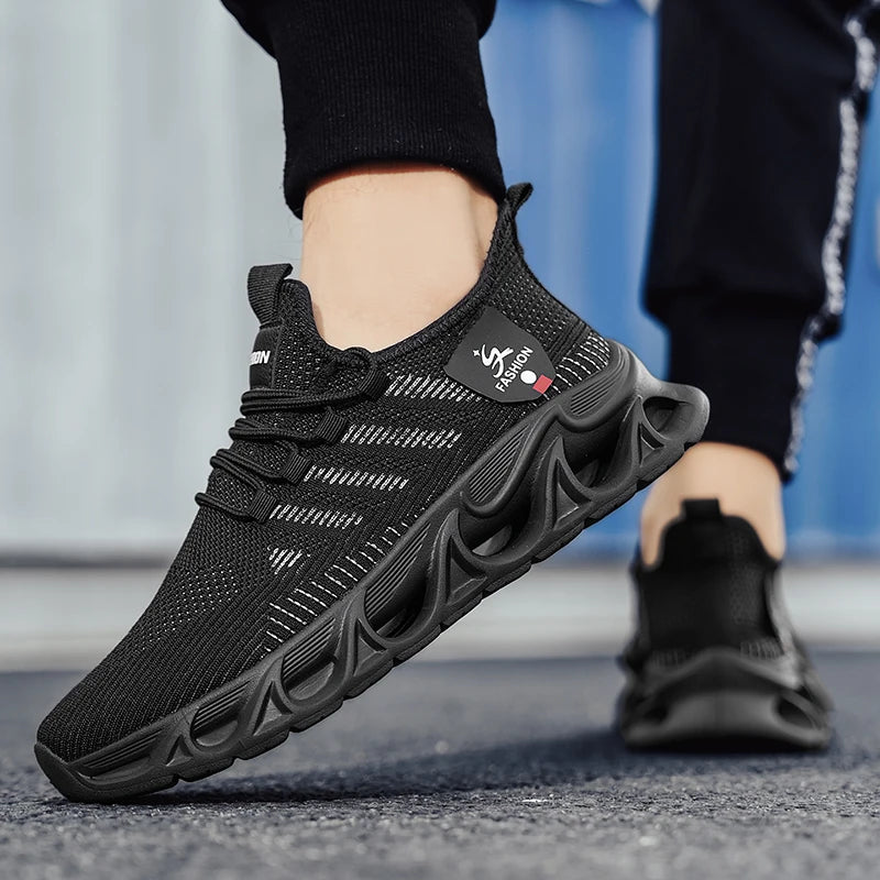 Men’s Sneakers Comfortable Breathable Platform Shoes Summer Man Running Shoes Breathable Comfortable Fashion Walking Sneakers