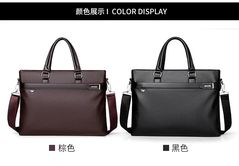 Men's Handbag, Business Casual Horizontal Design, Men's Bag, Official Document, One Shoulder Diagonal Cross Bag, Computer Bag