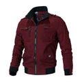 Men Military Jackets Chaquetas Stand-up Collar Casual Coats High Quality Men Multi-pocket Tooling Jackets Spring Autumn Coats  5