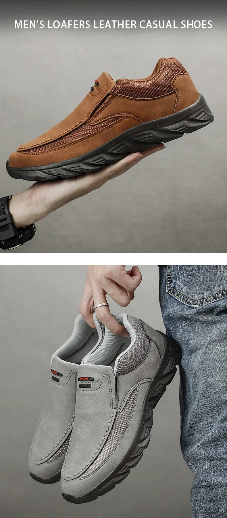 Men Sneakers Light Loafers Slip on Casual Shoes for Men Comfortable Walking Luxury Brand Male Business Shoe Driving Shoes