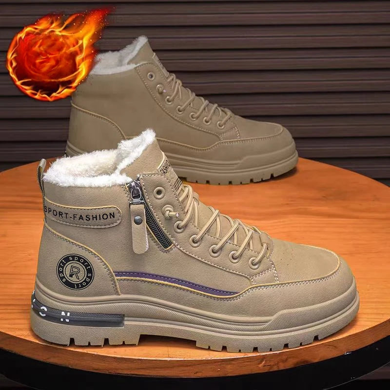 Men's High Top Boots, Casual Sports Shoes, Trendy and Fashionable Men's Boots