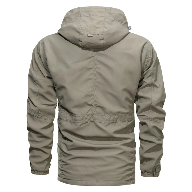 Men Outdoor Jacket Spring Autumn New Hooded Casual Jacket Men Windproof Windbreaker Coat Men Camping Lnterchange Jacket Men