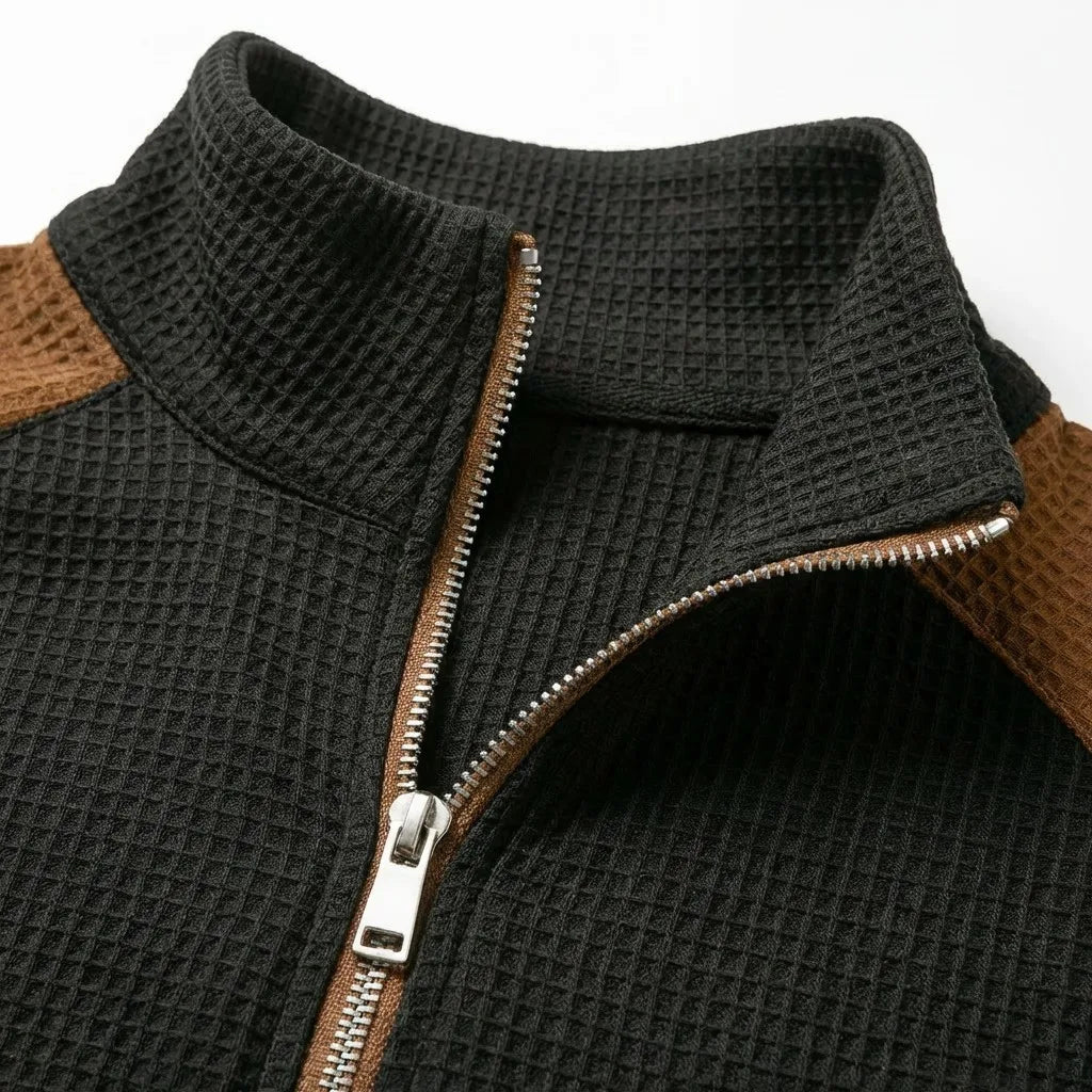 2026 Summer Men's Plaid Polo Shirt Short Sleeve Turn-Down Collar Zipper Tshirts for Men Casual Streetwear New Male Tops