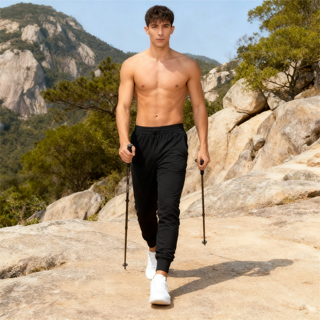 New Men'S Casual Pants - Breathable Spring/Fall Work Trousers Men'S Joggers with Elastic Waistband&Drawstring Classic Joggers