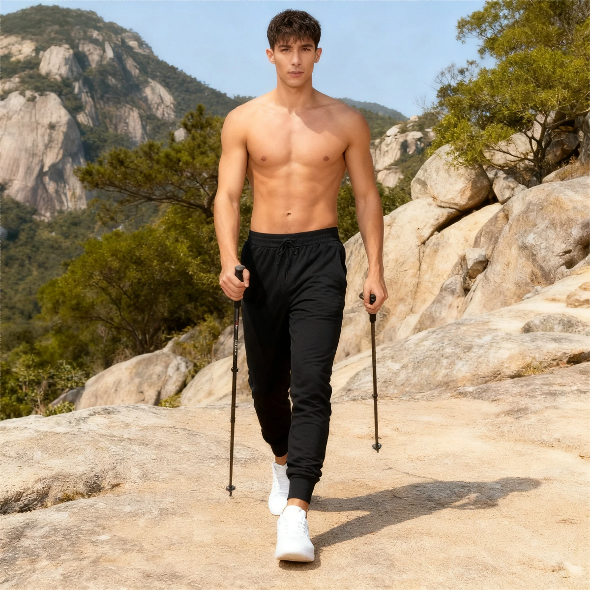 New Men'S Casual Pants - Breathable Spring/Fall Work Trousers Men'S Joggers with Elastic Waistband&Drawstring Classic Joggers