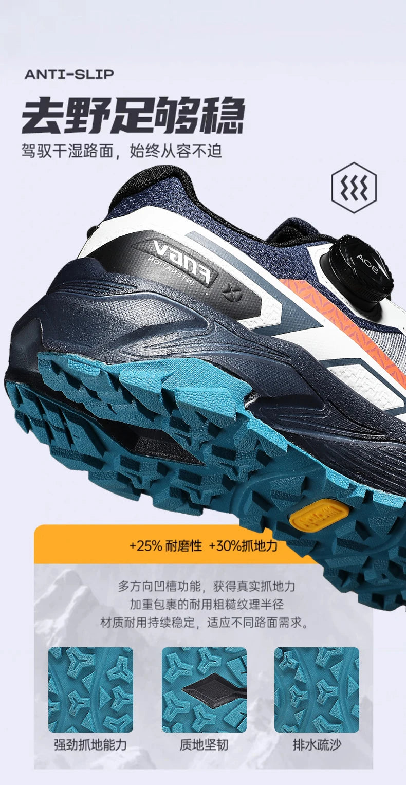 Shoes for Men 2025 New Men Sneakers Leather Waterproof Mountaineering Camping Hiking Shoes Thick Sole Comfortable Running Shoes