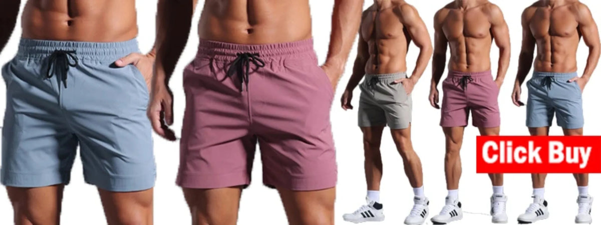 Mens Gym Shorts with Pockets Workout Compression Leggings for Men Polyester Boxer Briefs Running Basketball Athletic Tights