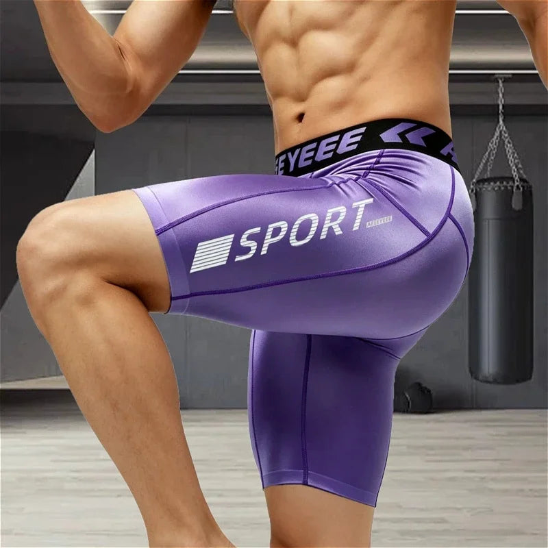 Boxershorts Sports Sexy Mens Long Underwear Quick-dry Shorts U Pouch Men Flat Boxers High Elasticity Man Panties Fitness Running