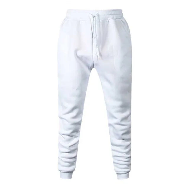 Autumn and Winter Men Warm Casual Pants Fitness Sportswear Tracksuit Bottoms Trousers Black Gyms Jogger Pants