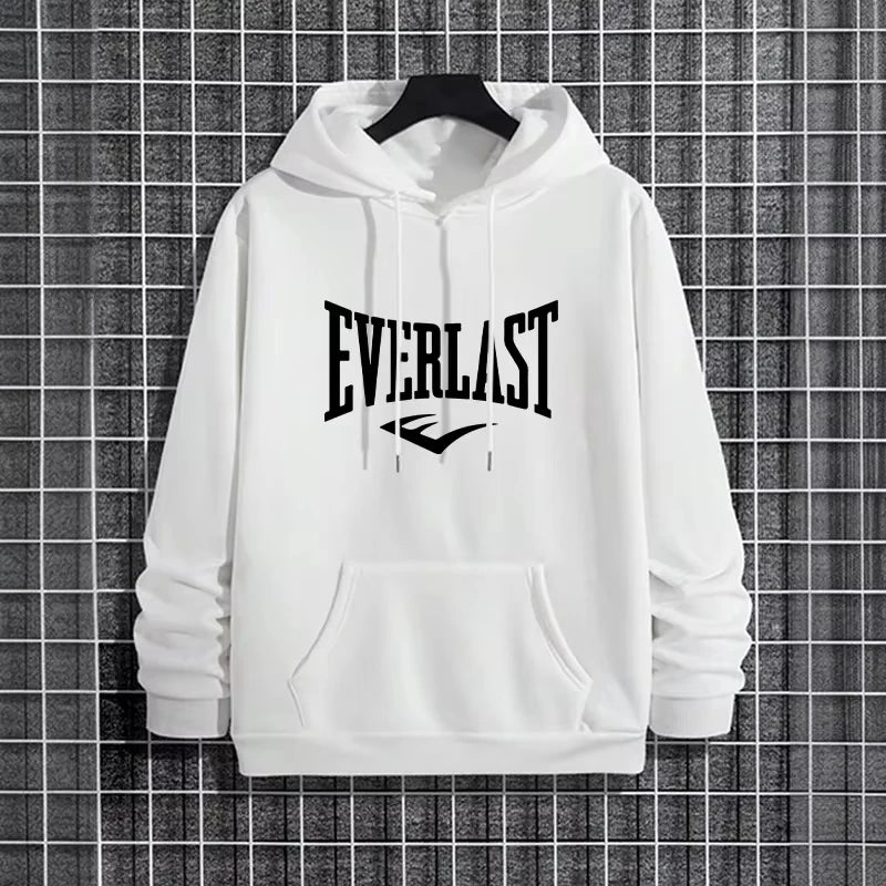 2026 New in Men's Sweatshirt Urban Casual Fashion Hooded Pullover Autumn Winter Male Daily Casual Sporty Warm Fitness Hoodies