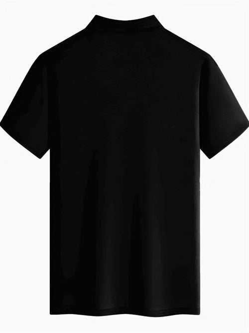 Men's simple solid color short-sleeve polo shirt, made of high-quality fabric, breathable and comfortable with a cool touch, suitable for summer outdoor casual wear, a great gift for men
