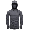 2026 Men Solid Color Hoodies Autumn Leisure Fitness Sweatshirt Men's Thin Sweater Hooded Long-Sleeved Hoodie M-5XL