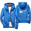 2026 Fashion Street Windproof Shrink and Waterproof Zipper Jacket with Thin Hoodie, Men's Jacket, Spring and Autumn