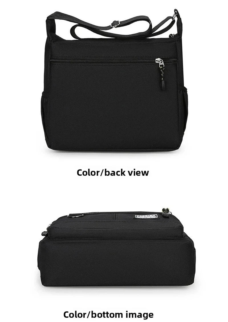 Men Crossbody Bag Single Shoulder Bags Big Capacity Commuter Storage Bag Fashion Multi-Pockets Business Travel Crossbody Bags