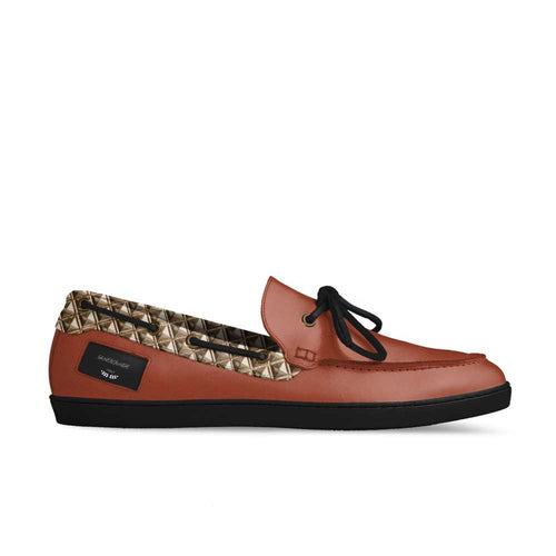 Farrah Collection orange and tan low-top sneaker